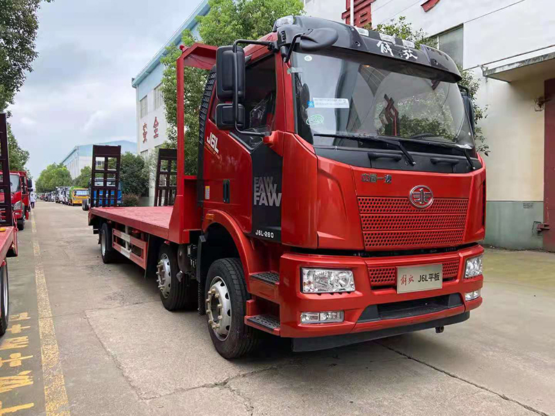 國六解放J6L牌前四后四平板運輸車 國六解放J6L牌前四后四平板運輸車